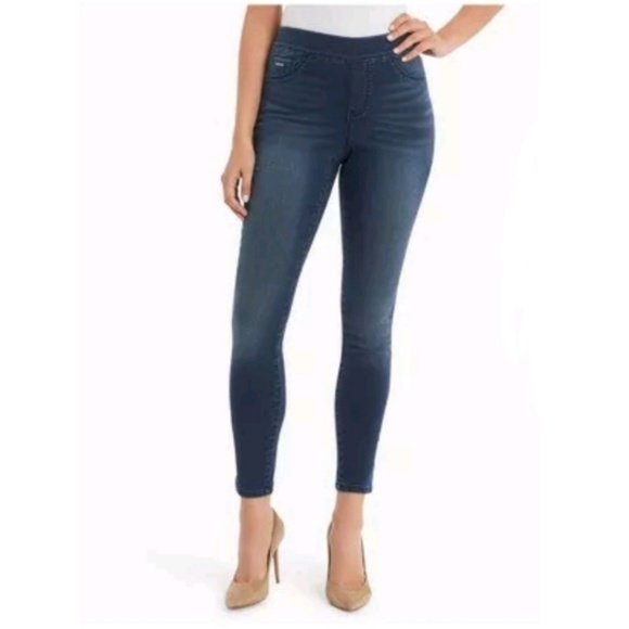 nine west heidi pull on skinny jeans size 16